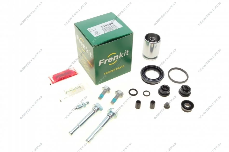 Ремкомплект супорта (заднього) VW Passat 2.5 11- (d=38mm) (+поршень/направляюча) (Trw) FRENKIT 738298 (фото 1)