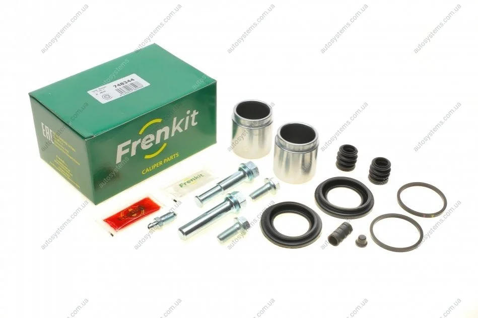 Ремкомплект супорта (переднього) Nissan Patrol 97- (d=48mm)(Niss)(+2 поршня/направляю) FRENKIT 748344 (фото 1)