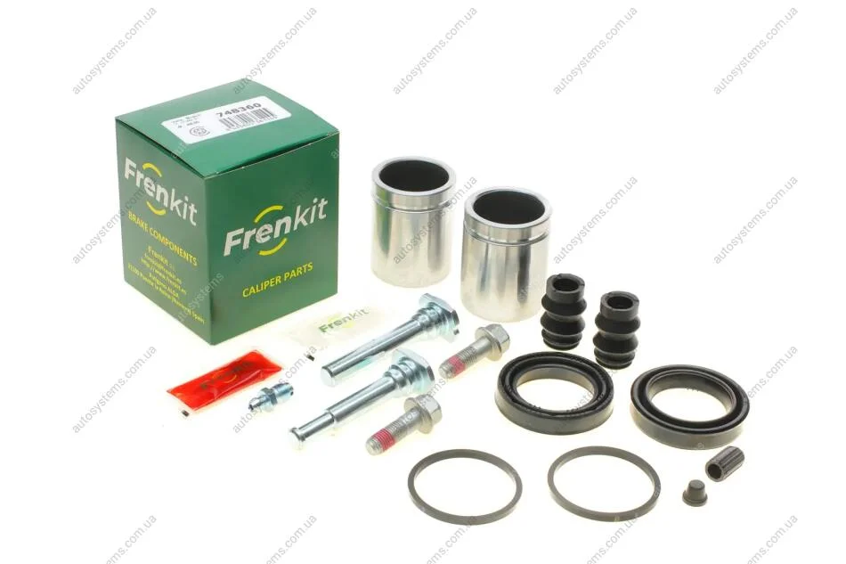 Ремкомплект супорта (заднього) MB Sprinter/VW Crafter 06- (d=48mm)(Bosch)(+2 поршня/направляюча) FRENKIT 748360 (фото 1)