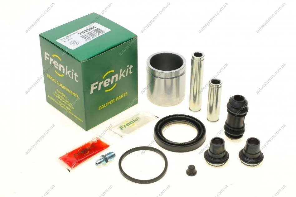 Ремкомплект супорта (заднього) MB Sprinter 208-316/VW LT 28-35(d=52mm)(Bosch/+1 поршен/направляюча) FRENKIT 752386 (фото 1)