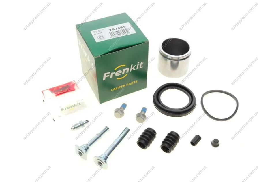 Ремкомплект супорта (переднього) Land Rover Freelander 98-06 (d=57mm)(+1поршень/направляюча)(Lucas) FRENKIT 757489 (фото 1)