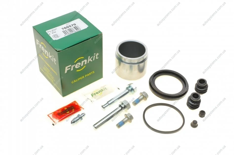 Ремкомплект супорта (переднього) Kia Sportage/Hyundai Tucson 04- (d=60mm)(1 порш/направляє)(Mando) FRENKIT 760570 (фото 1)