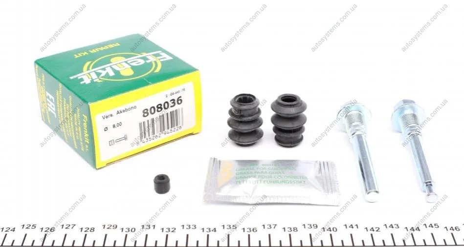 Направляюча супорта (заднього/к-кт) Mitsubishi Galant 92-96 (Akeb) FRENKIT 808036 (фото 1)