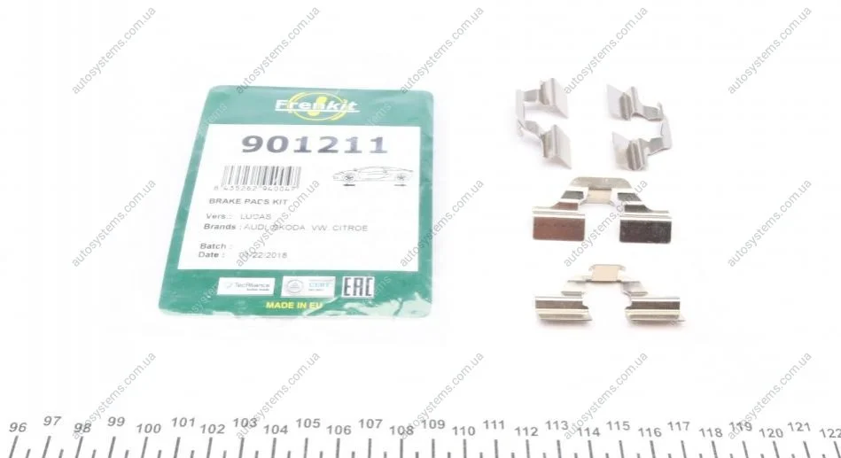 Планка супорта прижимної (к-кт) VW Golf IV 97-05 (Lucas) FRENKIT 901211 (фото 1)