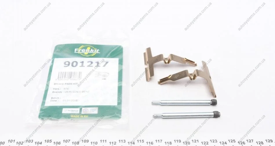 Планка супорта (заднього) прижимна (к-кт) MB E-class (W210)/C-class (W202) 93-02 (Ate) FRENKIT 901217 (фото 1)