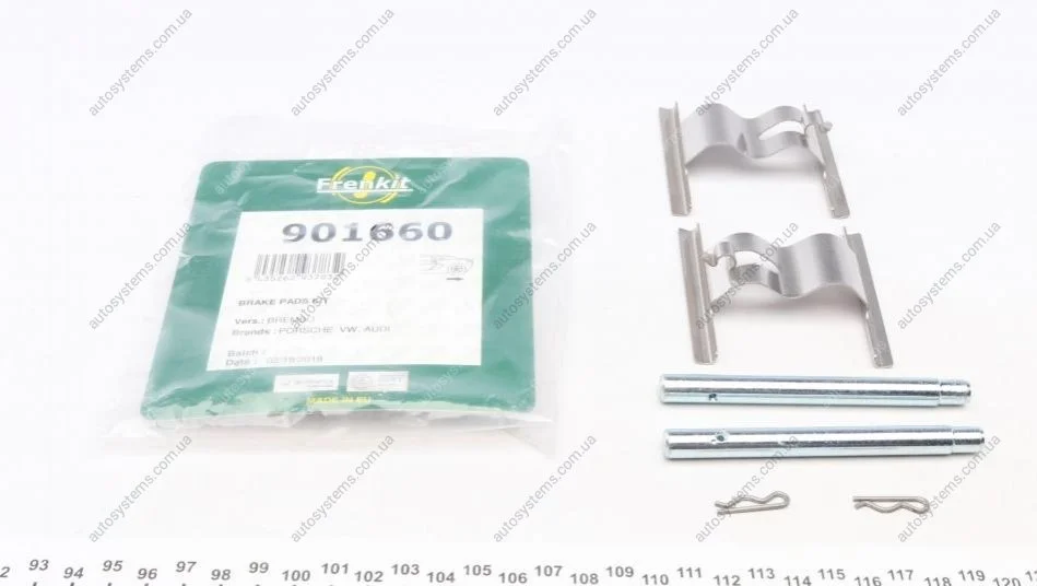 Планка супорта (заднього) прижимна (к-кт) Audi Q7/VW Touareg 04-15 (Brembo) FRENKIT 901660 (фото 1)