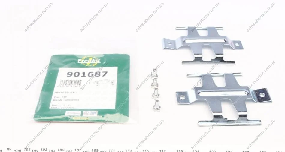 Планка супорта прижимна (к-кт) MB Vario/Sprinter 96- (Ate) FRENKIT 901687 (фото 1)