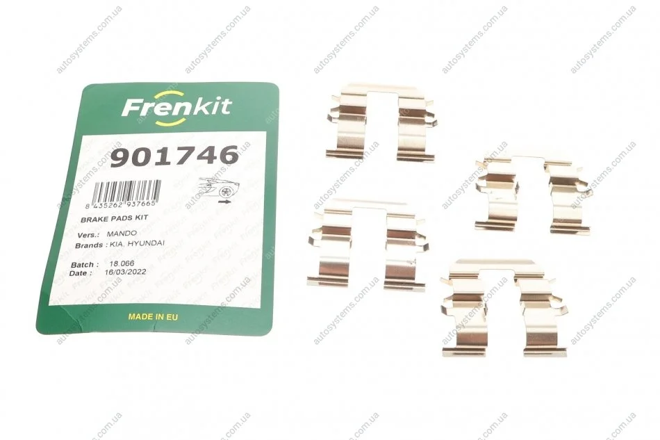 Планка супорта (заднього) прижимна (к-кт) Hyundai i10/Kia Picanto 04-17 FRENKIT 901746 (фото 1)