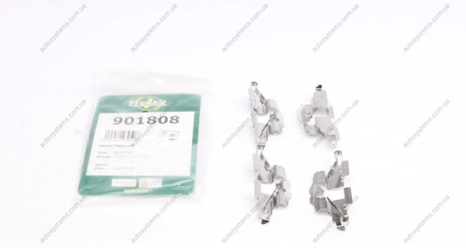 Планка супорта (заднього) прижимна (к-кт) Toyota Yaris II 05- (Akeb) FRENKIT 901808 (фото 1)