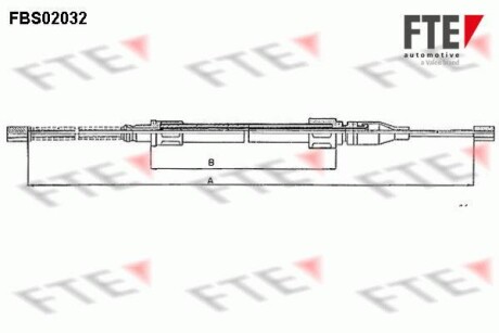 Трос ручника FTE FBS02032