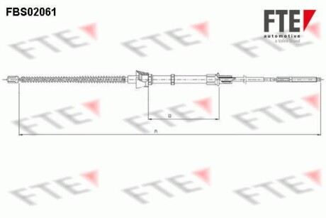 Трос ручника FTE FBS02061