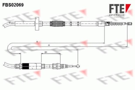 Трос ручника FTE FBS02069