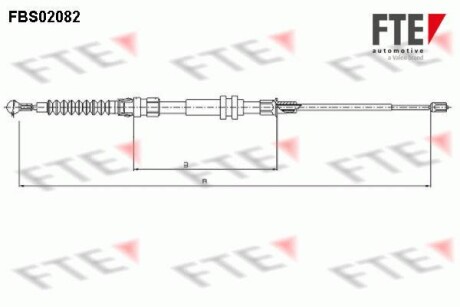 Трос ручника FTE FBS02082