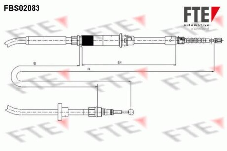 Трос ручника FTE FBS02083