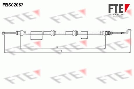 Трос ручника FTE FBS02087