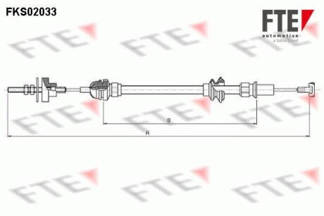 Трос сцепления FTE FKS02033