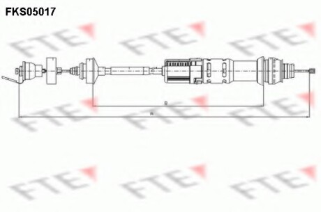 Трос сцепления FTE FKS05017