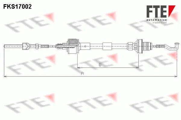 Трос сцепления FTE FKS17002 (фото 1)