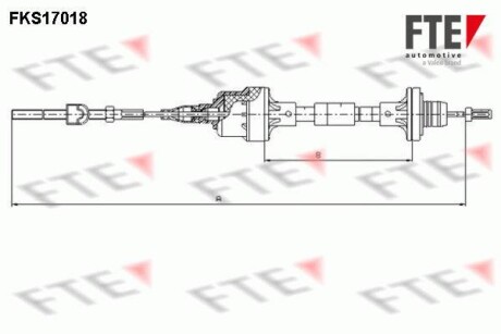 Трос сцепления FTE FKS17018