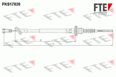 Трос сцепления FTE FKS17020