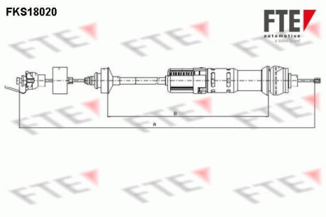 Трос сцепления FTE FKS18020