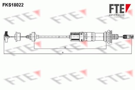 Трос сцепления FTE FKS18022