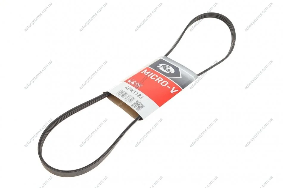 Ремінь генератора Chrysler Neon/Renault Safrane 1.8-3.0 90-04 Gates 4PK1123 (фото 1)