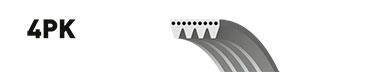 Поликлиновый ремень Gates 4PK1245