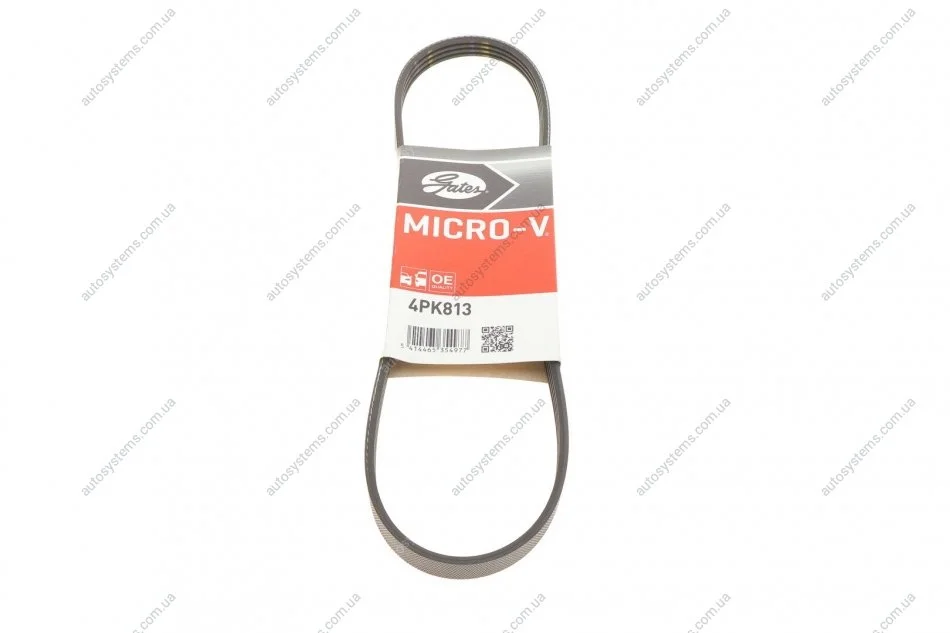 Ремінь генератора Nissan Almera/Primera/Sunny 1.0-5.0 82- Gates 4PK813 (фото 1)
