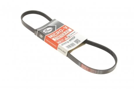 Ремінь генератора Renault Kangoo/Logan/Lada Largus 1.4/1.6 04- Gates 4PK916-890SF
