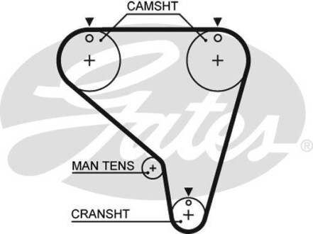 Ремень ГРМ Gates 5267XS