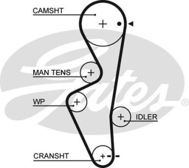 Ремень ГРМ Gates 5430XS