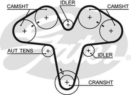 Ремень ГРМ Gates 5476XS
