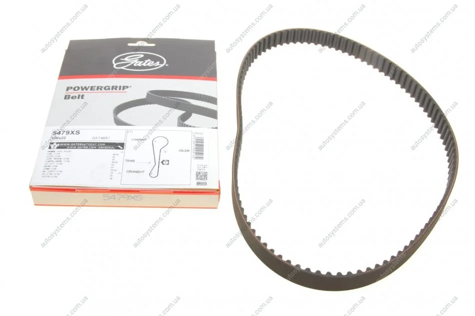 Ремінь ГРМ Hyundai Accent/Kia Cerato/Rio 1.4/1.5/1.6 95- (105x22) Gates 5479XS (фото 1)