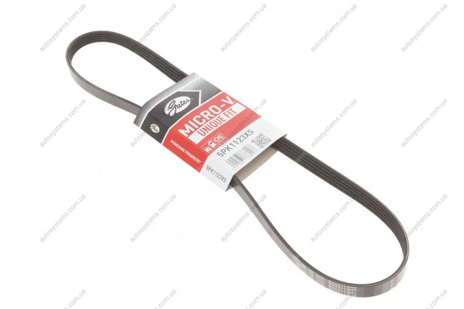 Ремінь генератора Volvo S60 II/S80 II/V60 I/V70 III/XC60 I/XC70 II 2.0/2.4D 06-18 Gates 5PK1123XS (фото 1)