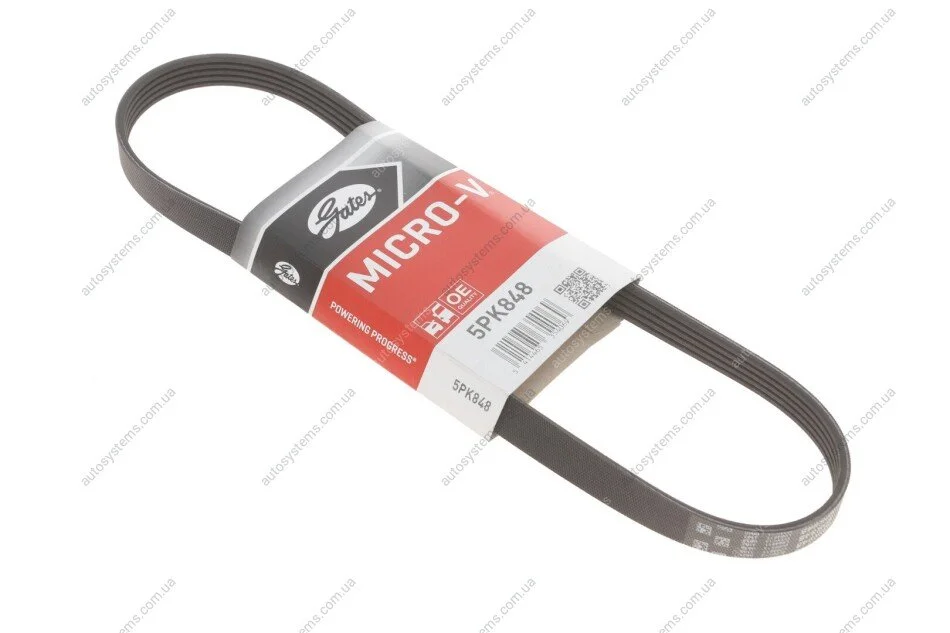 Ремінь генератора Ford Focus/Kuga 2.5 05- Gates 5PK848 (фото 1)
