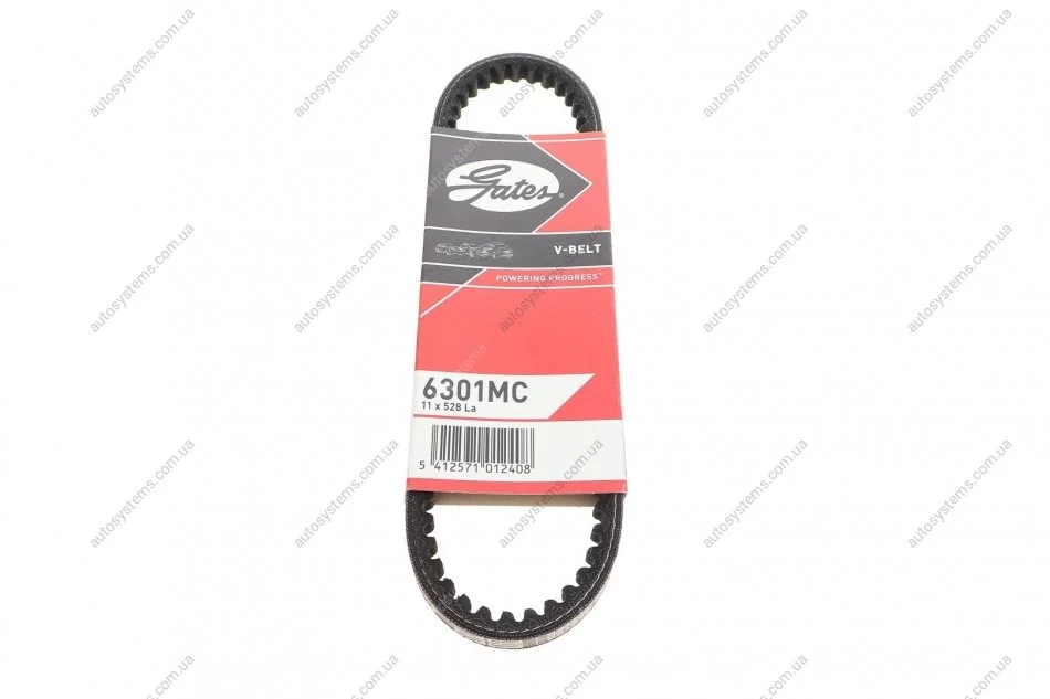Ремінь генератора Audi A4/A6/VW Passat 1.8T 96-00 (11x528) Gates 6301MC (фото 1)