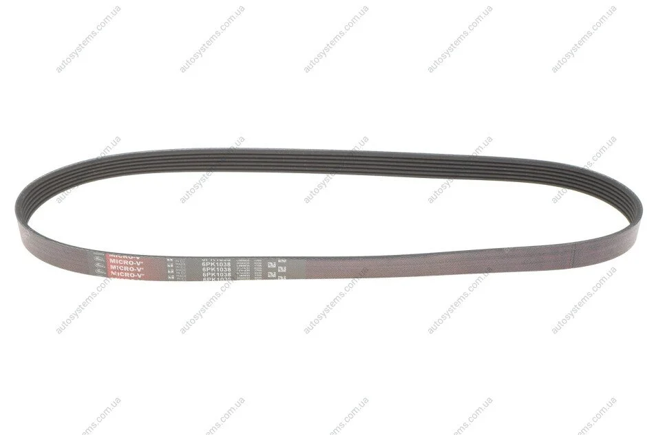 Ремінь генератора VW Caddy 1.9D/SDI -03 (WP,TP) Gates 6PK1038 (фото 1)