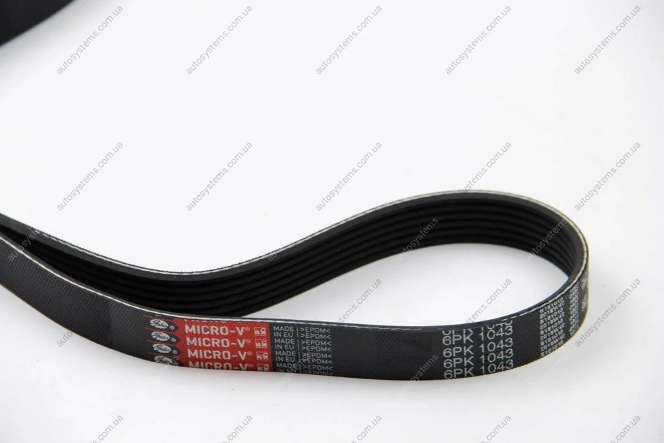 Ремінь генератора VW Golf III/Passat/T4 1.9D/TD (TP) Gates 6PK1043 (фото 1)