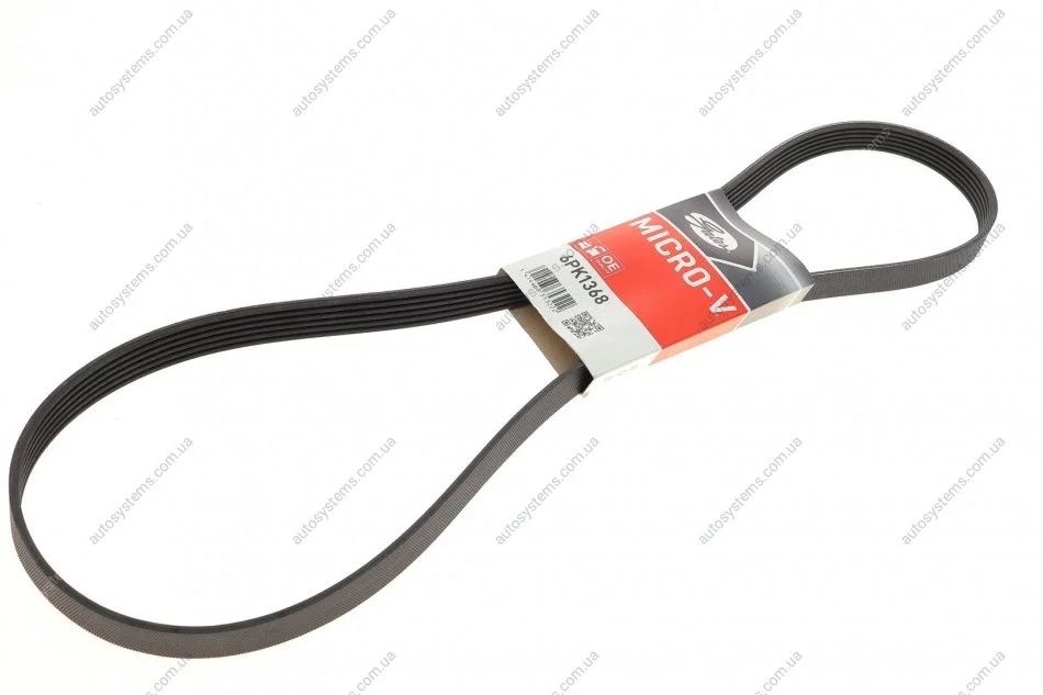 Ремінь генератора Citroen Berlingo/Peugeot Partner 1.6HDI (-AC) ch.10571- Gates 6PK1368 (фото 1)