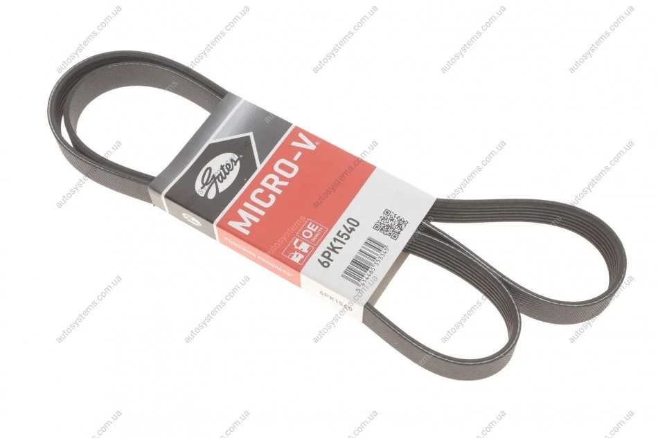 Ремінь генератора VW Golf/BMW/Ford/Opel Gates 6PK1540 (фото 1)