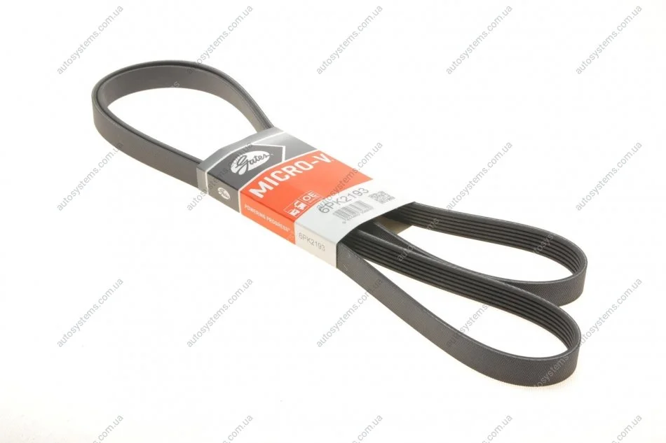 Ремінь генератора MB Sprinter CDI (-AC) Gates 6PK2193 (фото 1)