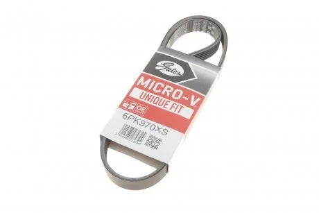 Ремінь генератора Mazda 6 2.5 13-/Toyota Corolla 1.4 D 04-14 Gates 6PK970XS