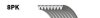 Поликлиновый ремень Gates 8PK2440 (фото 1)