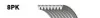 Поликлиновый ремень Gates 8PK2465 (фото 1)