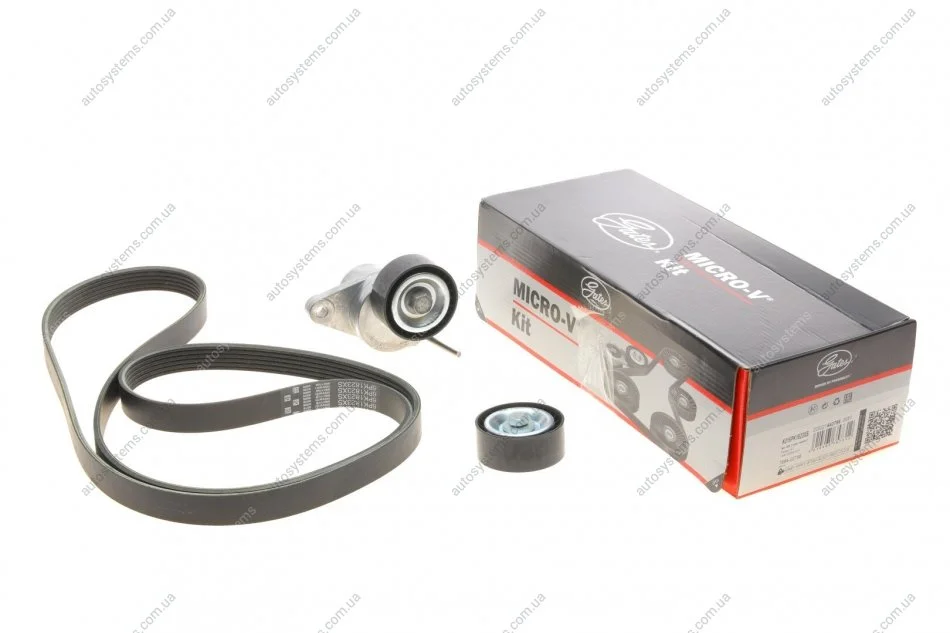 Комплект ременя генератора Dacia Duster/Renault Laguna II 1.4/1.6 16V 04- (6PK1823) Gates K016PK1823XS (фото 1)