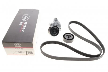 Комплект ременя генератора Hyundai Elantra III/Santa Fe I-II/Sonata V 2.0D/2.2D 01- (6PK1513) Gates K026PK1513 (фото 1)