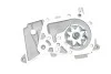 Комплект ГРМ + помпа Renault Kangoo/Logan I/Dacia Dokker 1.4/1.6 04- (17.3x96z) Gates KP15662XS (фото 6)
