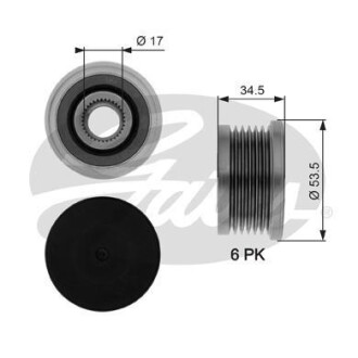 Обгонная муфта генератора Gates OAP7109