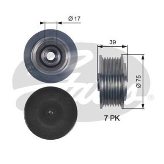 Обгонная муфта генератора Gates OAP7119